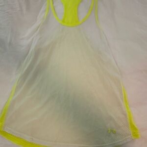 Under Armour Neon Yellow Mesh Tank